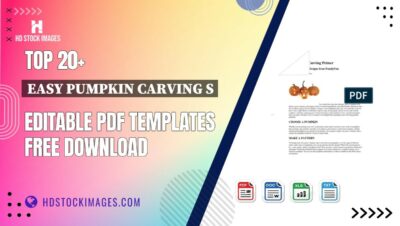 Top 20+ Easy Pumpkin Carving S Editable PDF Templates Free Download