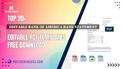 Top 20+  Editable Bank Of America Bank Statement  Editable PDF Templates Free Download