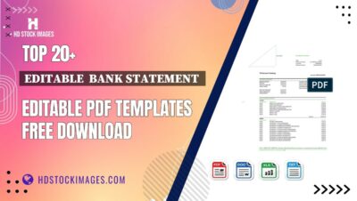 Top 20+ Editable Bank Statement Editable PDF Templates Free Download