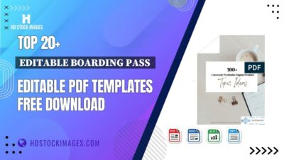 Top 20+ Editable Boarding Pass  Editable PDF Templates Free Download