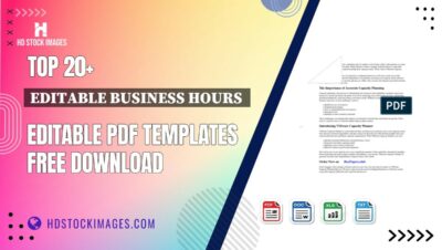 Top 20+ Editable Business Hours  Editable PDF Templates Free Download