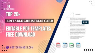 Top 20+ Editable Christmas Card Editable PDF Templates Free Download