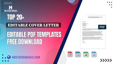 Top 20+ Editable Cover Letter  Editable PDF Templates Free Download