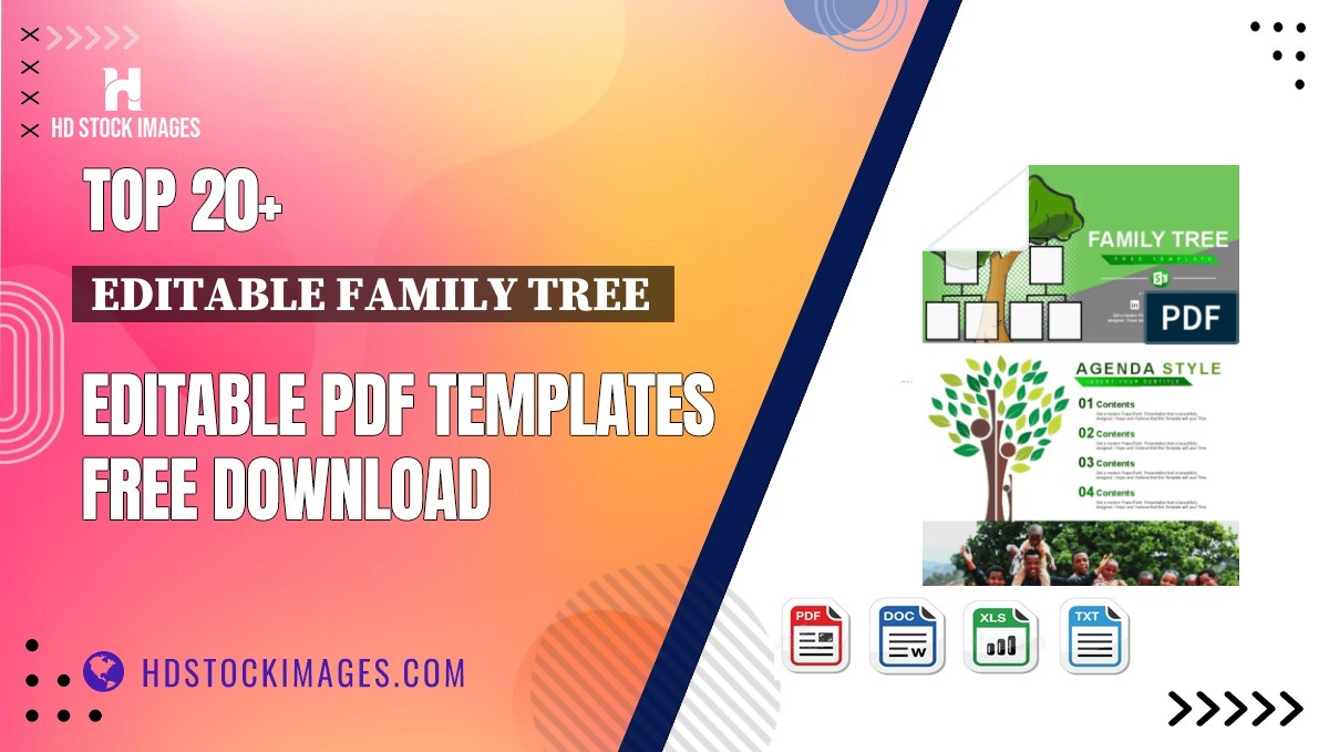 Top 20+ Editable Family Tree  Editable PDF Templates Free Download