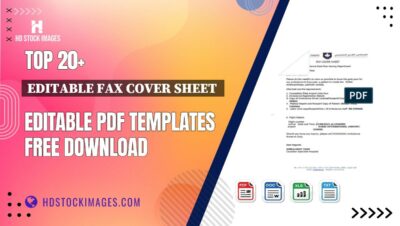 Top 20+ Editable Fax Cover Sheet  Editable PDF Templates Free Download