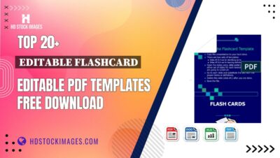 Top 20+ Editable Flashcard Editable PDF Templates Free Download