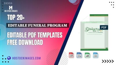 Top 20+ Editable Funeral Program  Editable PDF Templates Free Download