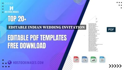 Top 20+ Editable Indian Wedding Invitation Editable PDF Templates Free Download