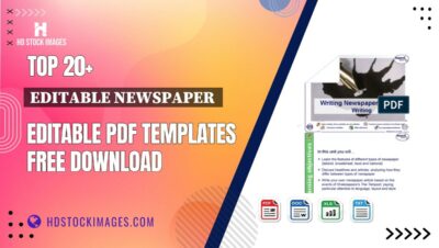 Top 20+ Editable Newspaper  Editable PDF Templates Free Download