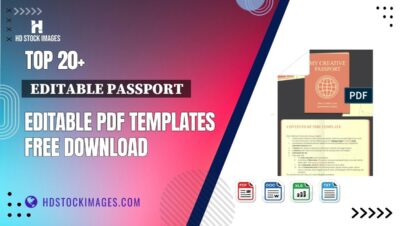 Top 20+  Editable Passport  Editable PDF Templates Free Download