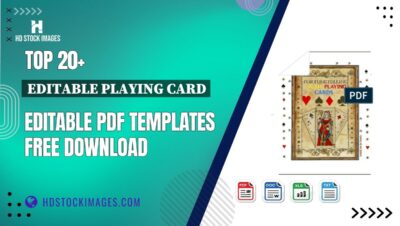 Top 20+ Editable Playing Card Editable PDF Templates Free Download