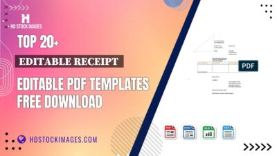 Top 20+ Editable Receipt  Editable PDF Templates Free Download