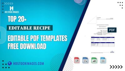 Top 20+ Editable Recipe Editable PDF Templates Free Download