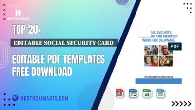 Top 20+ Editable Social Security Card   Editable PDF Templates Free Download