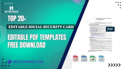 Top 20+ Editable Social Security Card Editable PDF Templates Free Download