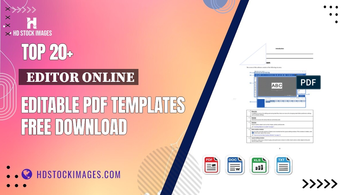 Top 20+  Editor Online Editable PDF Templates Free Download