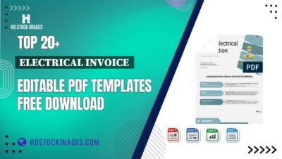 Top 20+ Electrical Invoice  Editable PDF Templates Free Download