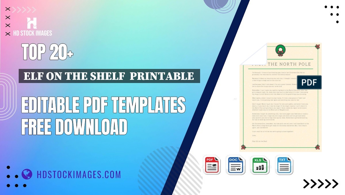 Top 20+ Elf On The Shelf  Printable  Editable PDF Templates Free Download