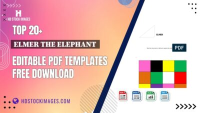 Top 20+ Elmer The Elephant  Editable PDF Templates Free Download