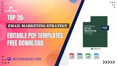 Top 20+ Email Marketing Strategy  Editable PDF Templates Free Download