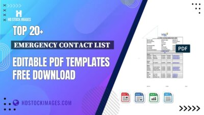 Top 20+ Emergency Contact List Editable PDF Templates Free Download