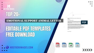 Top 20+ Emotional Support Animal Letter   Editable PDF Templates Free Download