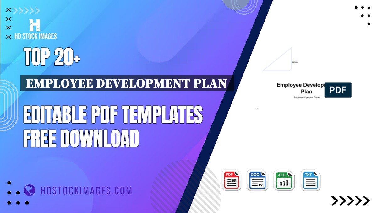 Top 20+ Employee Development Plan  Editable PDF Templates Free Download