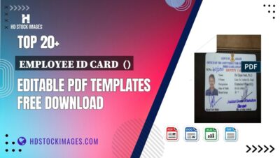 Top 20+ Employee Id Card  () Editable PDF Templates Free Download