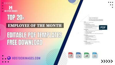 Top 20+ Employee Of The Month  Editable PDF Templates Free Download