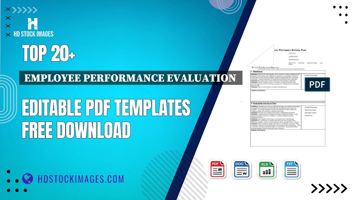 Top 20+ Employee Performance Evaluation  Editable PDF Templates Free Download