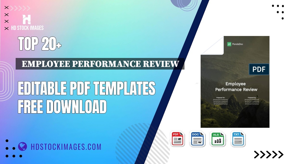 Top 20+  Employee Performance Review  Editable PDF Templates Free Download