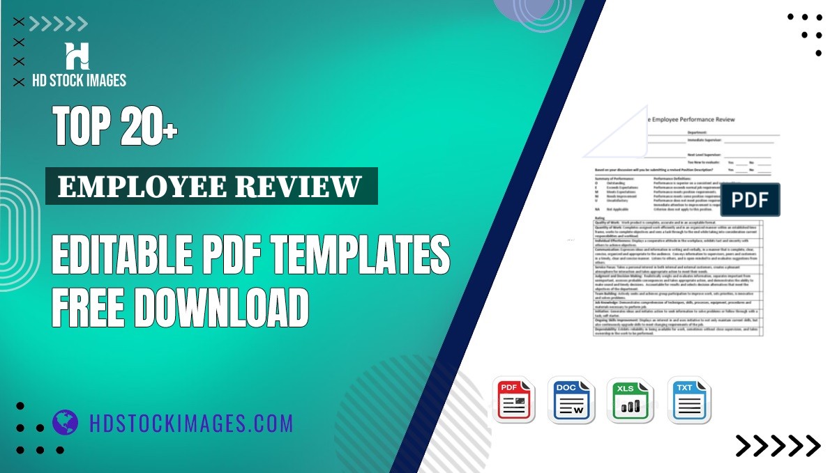 Top 20+ Employee Review  Editable PDF Templates Free Download