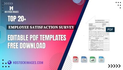 Top 20+ Employee Satisfaction Survey  Editable PDF Templates Free Download