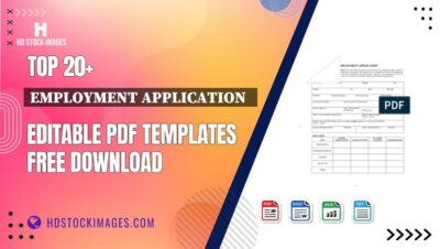 Top 20+ Employment Application   Editable PDF Templates Free Download