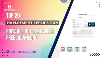 Top 20+ Employment Application Editable PDF Templates Free Download