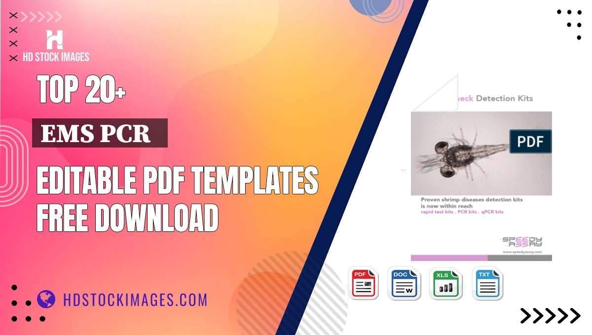 Top 20+ Ems Pcr   Editable PDF Templates Free Download