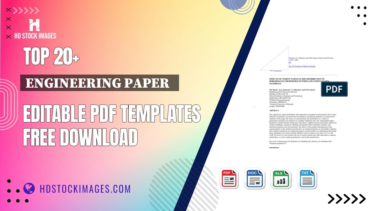 Top 20+ Engineering Paper   Editable PDF Templates Free Download