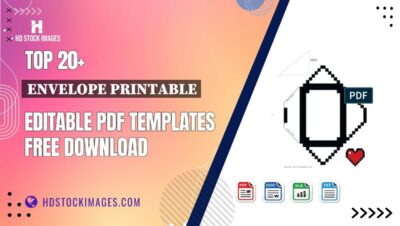 Top 20+ Envelope Printable Editable PDF Templates Free Download