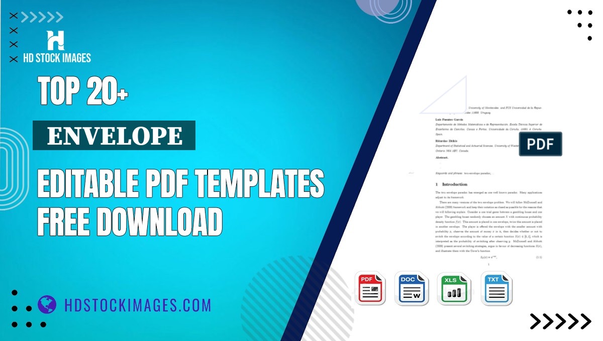 Top 20+  Envelope  Editable PDF Templates Free Download