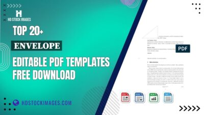 Top 20+ Envelope Editable PDF Templates Free Download