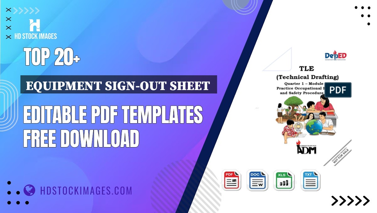 Top 20+ Equipment Sign-out Sheet  Editable PDF Templates Free Download