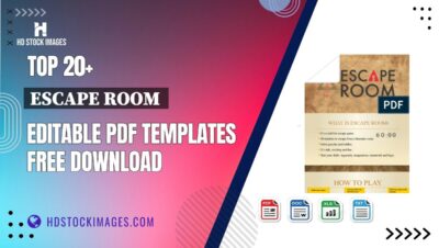 Top 20+ Escape Room  Editable PDF Templates Free Download