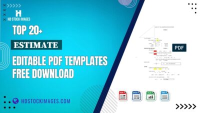 Top 20+ Estimate  Editable PDF Templates Free Download