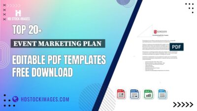 Top 20+ Event Marketing Plan  Editable PDF Templates Free Download