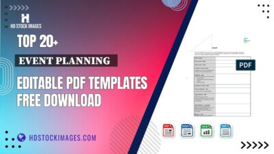 Top 20+ Event Planning   Editable PDF Templates Free Download