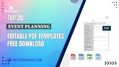 Top 20+ Event Planning Editable PDF Templates Free Download