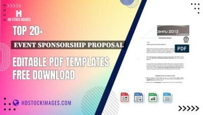 Top 20+ Event Sponsorship Proposal Editable PDF Templates Free Download