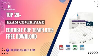 Top 20+ Exam Cover Page Editable PDF Templates Free Download