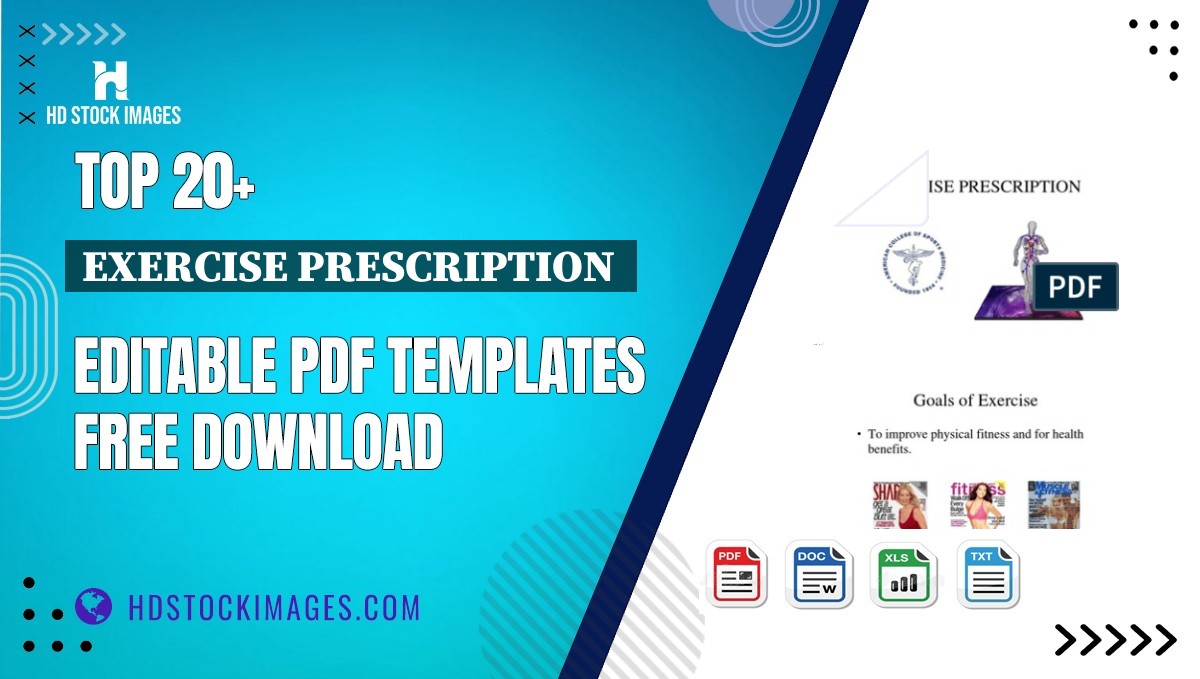 Top 20+ Exercise Prescription  Editable PDF Templates Free Download