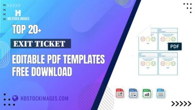 Top 20+ Exit Ticket   Editable PDF Templates Free Download